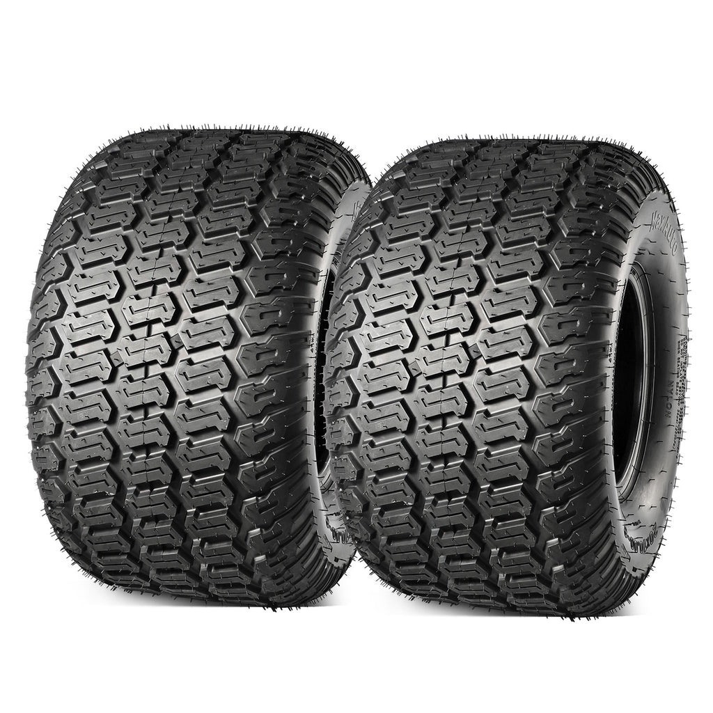 MaxAuto 2 Pcs 20x10-8 Lawn Mower Cart Turf Tires P332 4PR Load Range B