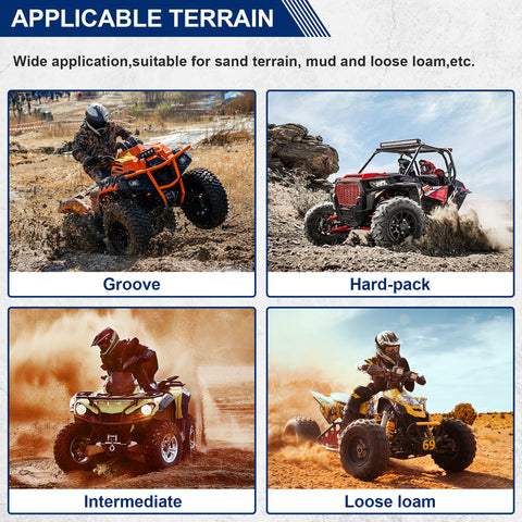 Image of MaxAuto AT27x11-14 ATV UTV Offf-Road Mud Sand Tires, Pack 2