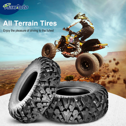 Image of MaxAuto 27x9-14 Front & 27x11-14 Rear UTV ATV Tires,Set of 4