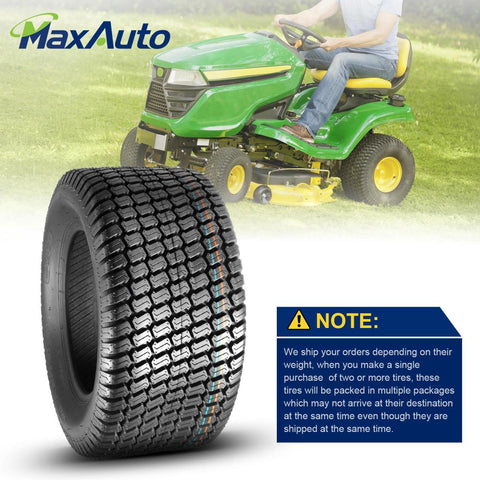 Image of Set of 4 13x5-6 Front & 23x10.5-12 Rear Lawn Mower Turf Tires,4PR,Tubeless