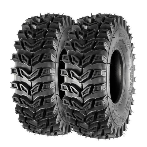 Image of MaxAuto ATV Tires 15x5.00-6 15x5x6 Snow Hog Lawn and Garden Tires Snow Blower Thrower Tire 2PR, Set of 2