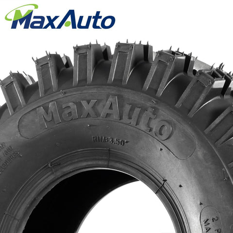 Image of MaxAuto ATV Tires 15x5.00-6 15x5x6 Snow Hog Lawn and Garden Tires Snow Blower Thrower Tire 2PR, Set of 2