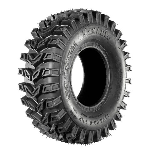 Image of MaxAuto ATV Tires 15x5.00-6 15x5x6 Snow Hog Lawn and Garden Tires Snow Blower Thrower Tire 2PR, Set of 2