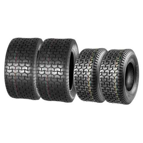 Image of MaxAuto 16x6.5-8 & 22x9.5-12 Lawn Mower Tires 4PR(2 Front tires+2 Rear Tires)