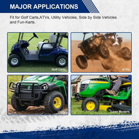 Image of MaxAuto 18X9.50-8 18/9.50-8 Lawn & Garden Mower Tractor Turf Tires 4PR, Tubeless, Set of 2