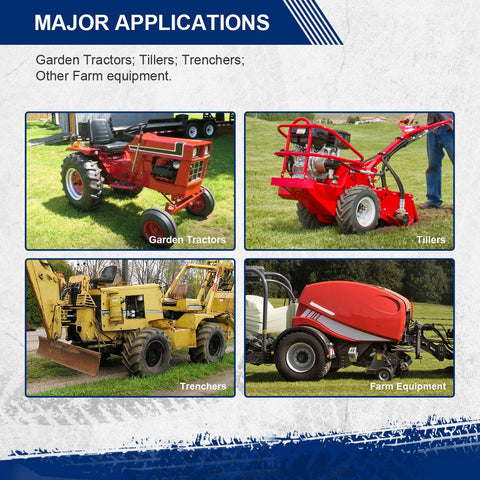 Image of MaxAuto 2 Pcs 18X9.50-8 Lawn Mower Tractor Tires 18X9.50X8 Very Wide 6 Ply Rated P328