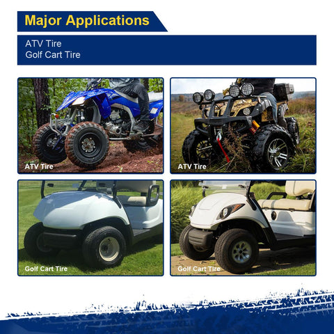 Image of MaxAuto 2Pcs 205/50-10 Golf Cart Tires 4PR Tubeless