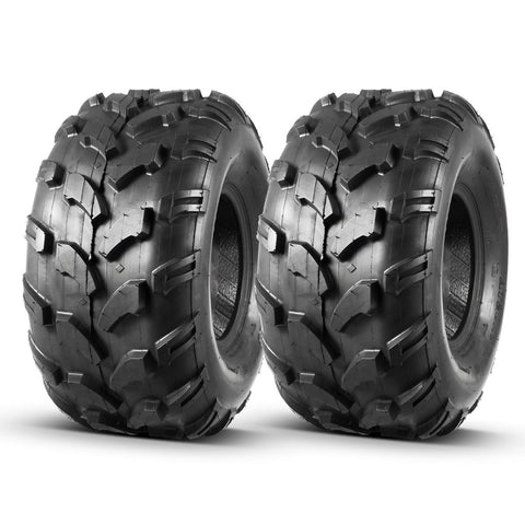 Image of Set of 2 MaxAuto ATV Tires 20X9.50-8 20X9.5X8 Riding Mower Turf Tires for trx 90 kfx 90, 4 Ply Rating, Tubeless