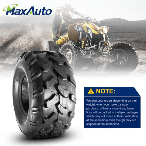 Image of Set of 2 MaxAuto ATV Tires 20X9.50-8 20X9.5X8 Riding Mower Turf Tires for trx 90 kfx 90, 4 Ply Rating, Tubeless