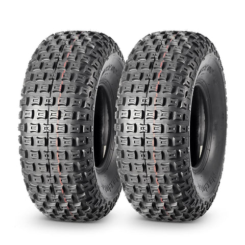 Image of Set of 2 MaxAuto 20x7-8 ATV Tire Golf Cart Knobby Turf Tire 20x7x8 P322 Front Sport UTV ATV Tires 4PR Tubeless