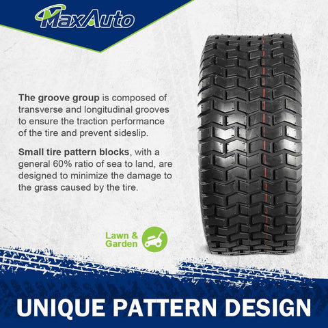 Image of MaxAuto Lawn & Garden Turf Saver Tire 20x8-8 20x8.00-8 20x8x8,4PR, Set of 2