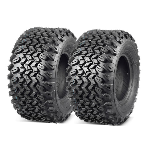 Image of MaxAuto 2 Pcs All Trail Tire 22x11.00-10 Lawn Mower Golf Cart Tire for Hilly Terrian 6Ply