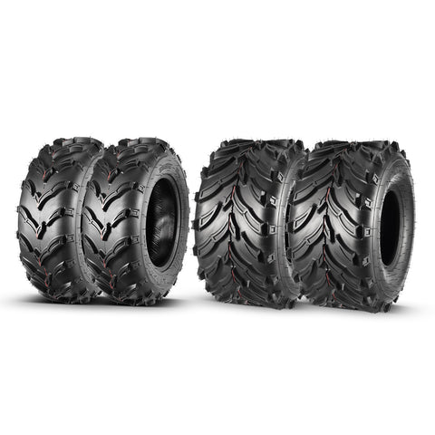 Image of Set of 4 MaxAuto ATV/UTV Tires 22x7-11 Front & 22x10-9 Rear /6PR Tubeless