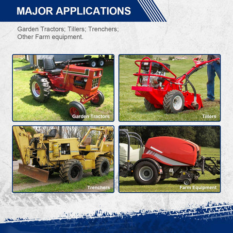 Image of MaxAuto 2 Pcs Super Lug 24x12.00-12 24X12.00X12 Lawn Tractor Tires Very Wide 6 Ply Rated