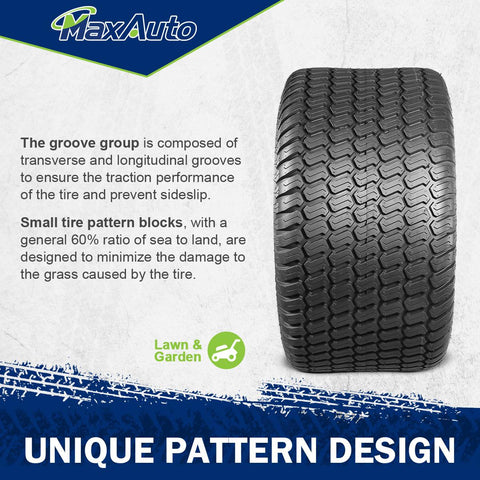 Image of MaxAuto Lawn Turf Tires 24x12-12 24x12.00-12 4Ply P332 Tubeless, Set of 4