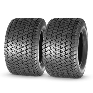 MaxAuto 24x12.00-12 Turf Lawn Mower Golf Cart Tractor Tires 4Ply P332 Tubeless, Set of 2
