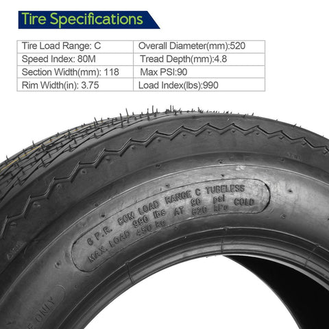 Image of load range C trailer tires
