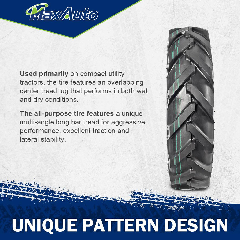 MaxAuto Farm Tractor Tire 6.00-12 Replace Kubota 7100 Series H167,2Pcs