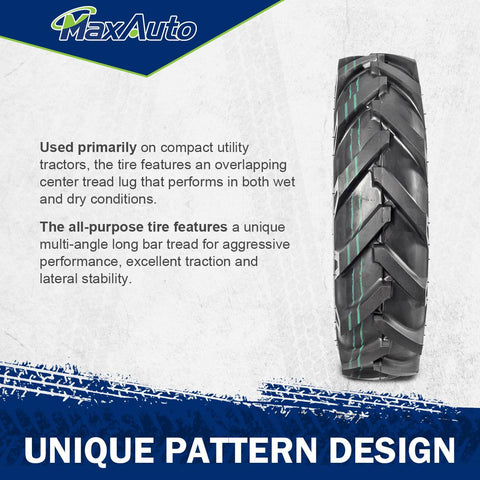 Image of MaxAuto Farm Tractor Tire 6.00-12 Replace Kubota 7100 Series H167,2Pcs