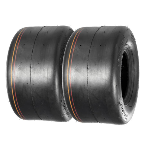 Image of MaxAuto 2 Pcs 13X6.50-6 Smooth Turf Tires for Lawn Tractor, 4 Ply, Tubeless