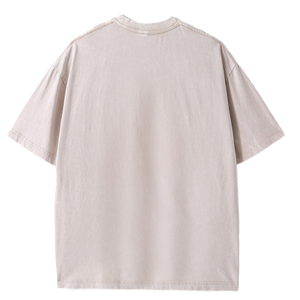 MACALLISTER-230g-Retro Snow‑Wash Finish Vintage Short‑Sleeve T‑Shirt