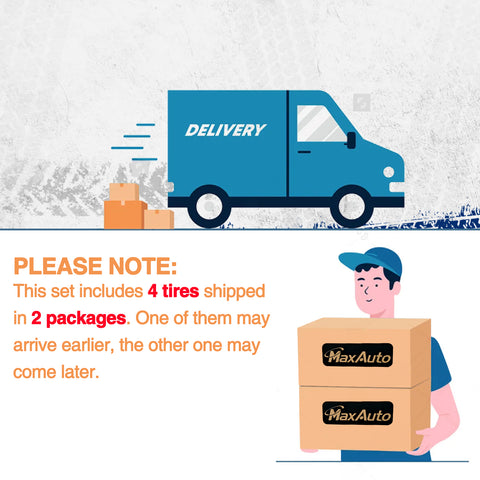 Image of MaxAuto 27x9-14 Front & 27x11-14 Rear UTV ATV Tires,Set of 4