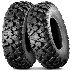 MaxAuto 25x8-12 ATV UTV Mud Sand Tires, 6 PR, Tubeless, Pack 2