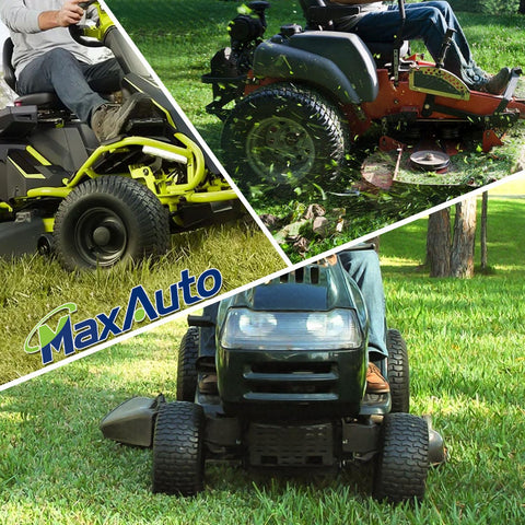 Image of MaxAuto 2Pcs 13x5.00-6 Pneumatic (Air Filled) Lawnmower Tire on Wheel, Single, 3" Centered Hub, 3/4" Bushing