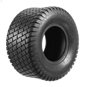 Set of 4 Lawn Mower Turf Tires 15x6-6 Front & 18x9.5-8 Rear Tractor Riding, 4PR, Tubeless