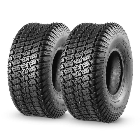 Image of MaxAuto 2 Pcs 15x6.00-6 Front Lawn Mower Tire for Garden Tractor Riding Mover, 4PR