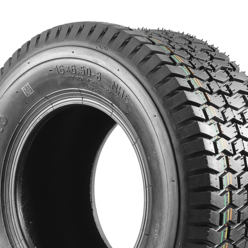 MaxAuto 16x6.5-8 & 22x9.5-12 Lawn Mower Tires 4PR(2 Front tires+2 Rear Tires)