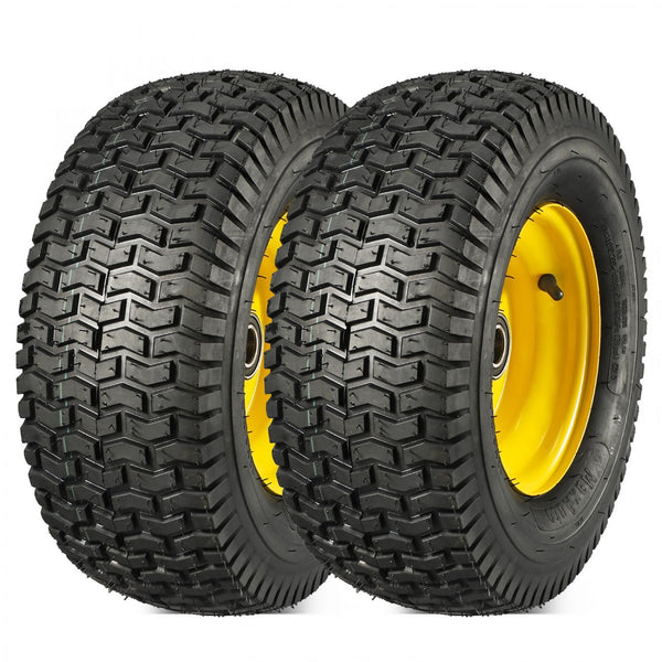 MaxAuto 2Pcs 16x6.50-8 Tire and Rim for Lawn Riding Mowers,3