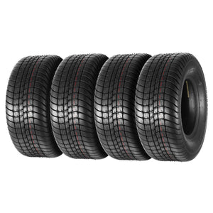 Set of 4 MaxAuto Trailer Tires 205/65-10 20.5x8.00-10 20.5/8-10 LRC 6PR Bias