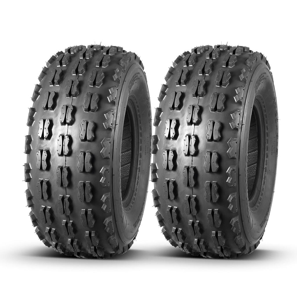 Set of 2 MaxAuto Sport ATV Tires 21X8-9 21x8x9 GNCC 21X8.00-9 Front ATV UTV Race Desert Tires,4 Ply Rating Tubeless