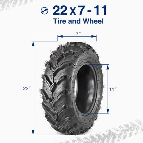 Image of 22x7 11 front atv tires