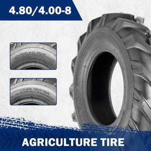 MaxAuto 2Pcs 4.80/4.00-8 Tires 4.80x4.00-8 8